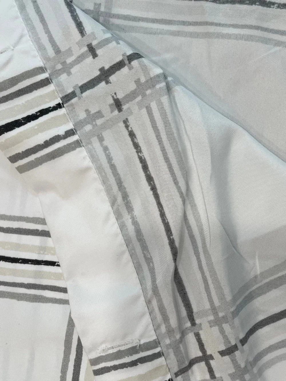Cloth Plaid Shower Curtain